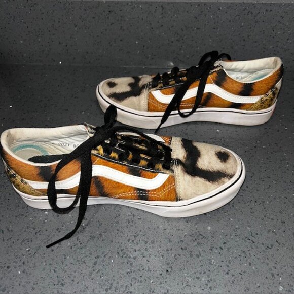 Vans Discovery Project Cat Tiger Skate Shoes Juniors Size 7 Women Size 8 - Picture 3 of 9